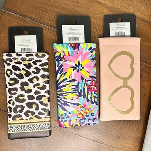 Your Choice - Leopard, Floral, or Heart Sunglasses Case
